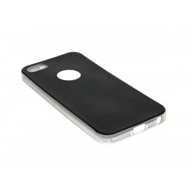 Husa iPhone SE, 5, 5s Jelly Leather - Negru