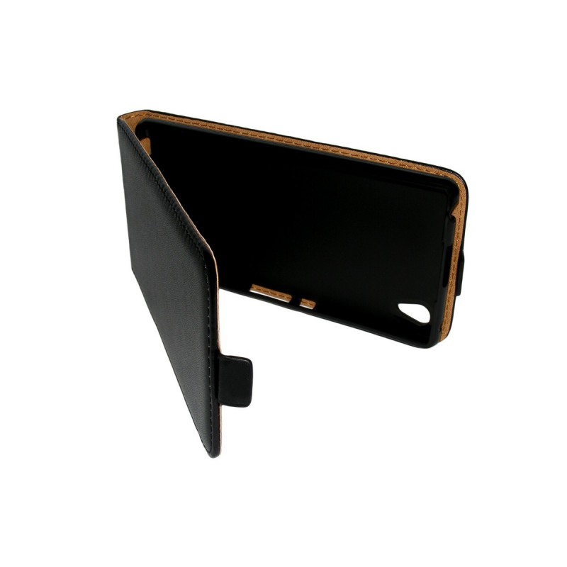 Husa Sony Xperia Z3+ Plus Z4 Toc Flip VIP Negru