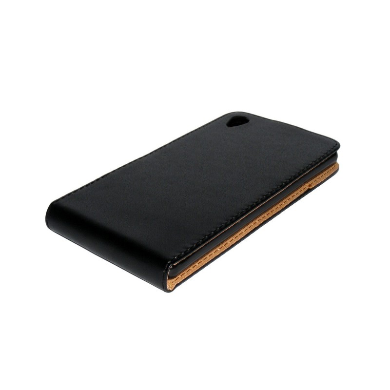 Husa Sony Xperia Z3+ Plus Z4 Toc Flip VIP Negru