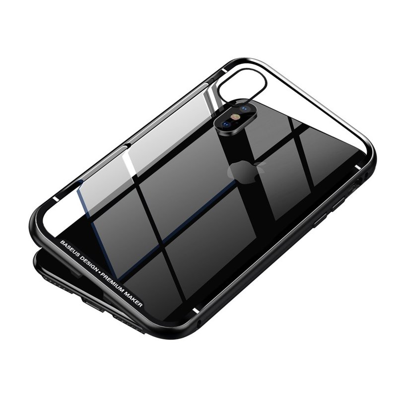 Husa iPhone X, iPhone 10 Baseus Magnetic Hardware - Black