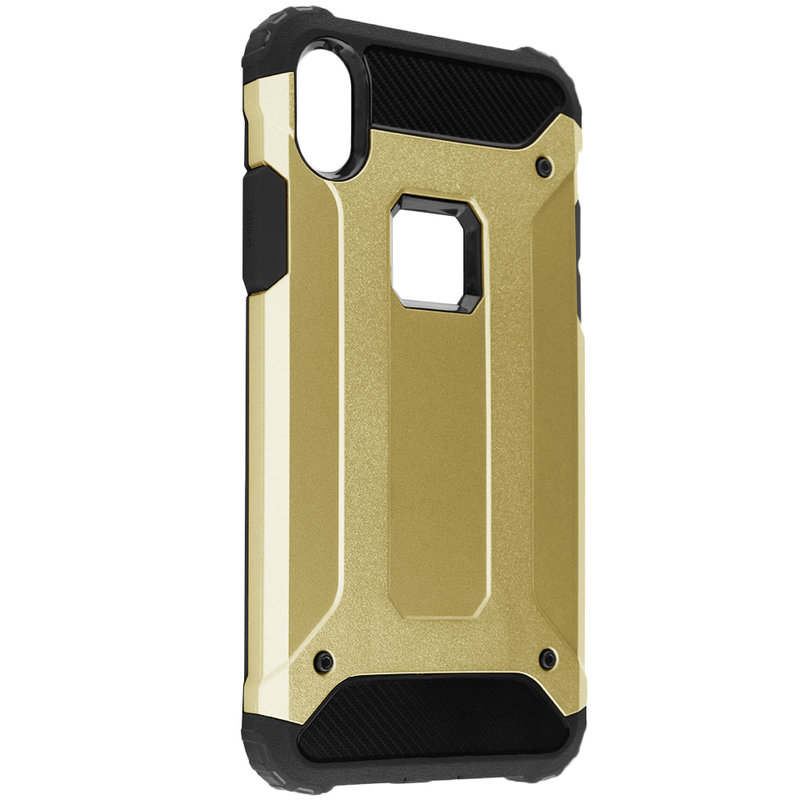 Husa iPhone XS Max Techsuit Hybrid Armor, auriu