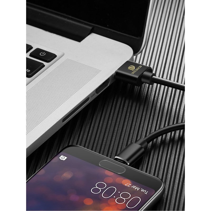 Cablu de date Type C Dux Ducis K-Max 1m/4A, Compatibil Quick Charge 3.0 - Rosu