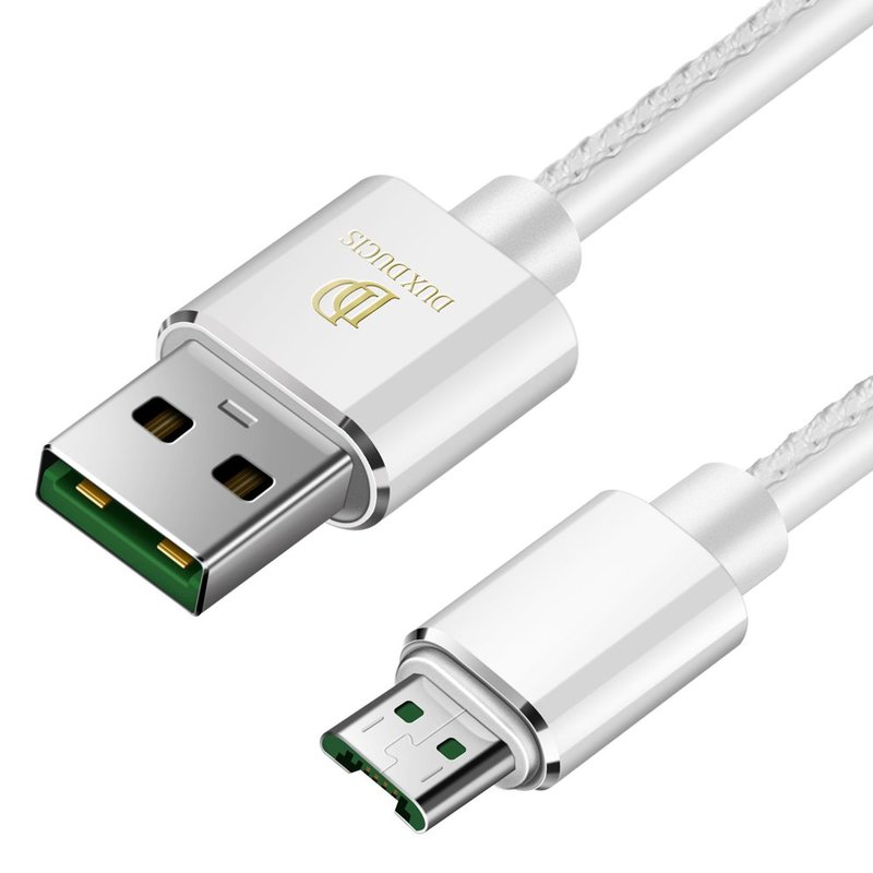 Cablu de date Micro USB Dux Ducis K-Max 1m/4A, Compatibil Quick Charge 3.0 - Alb