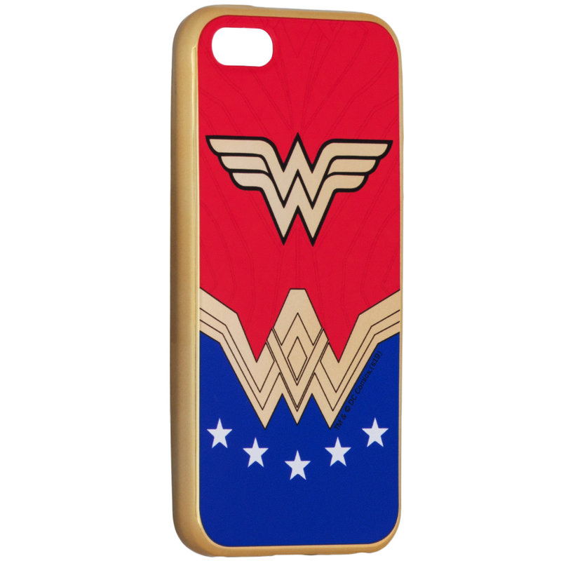 Husa iPhone 5 / 5s / SE Cu Licenta DC Comics - Wonder Woman Luxury Chrome