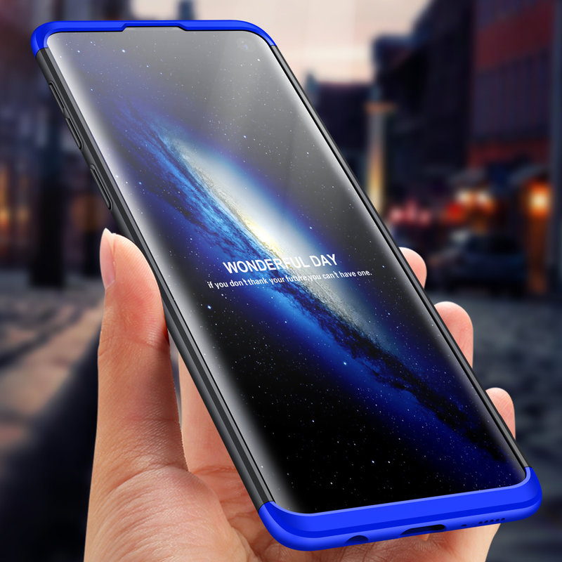 Husa Samsung Galaxy S10 GKK 360 Full Cover Negru-Albastru
