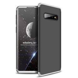 Husa Samsung Galaxy S10 GKK 360 Full Cover Negru-Argintiu