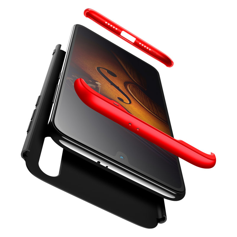 Husa Xiaomi Mi 9 GKK 360 Full Cover Negru-Rosu
