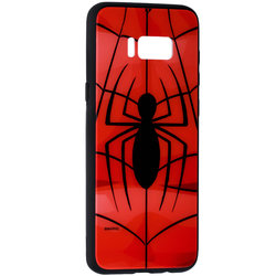 Husa Samsung Galaxy S8+, Galaxy S8 Plus Premium Glass Cu Licenta Marvel - Spider Web