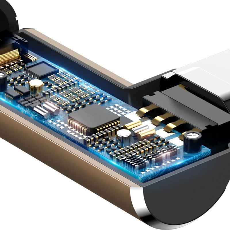 Cablu de date Lightning Baseus Camouflage Game Cable 2M - Brown CALMC-B12