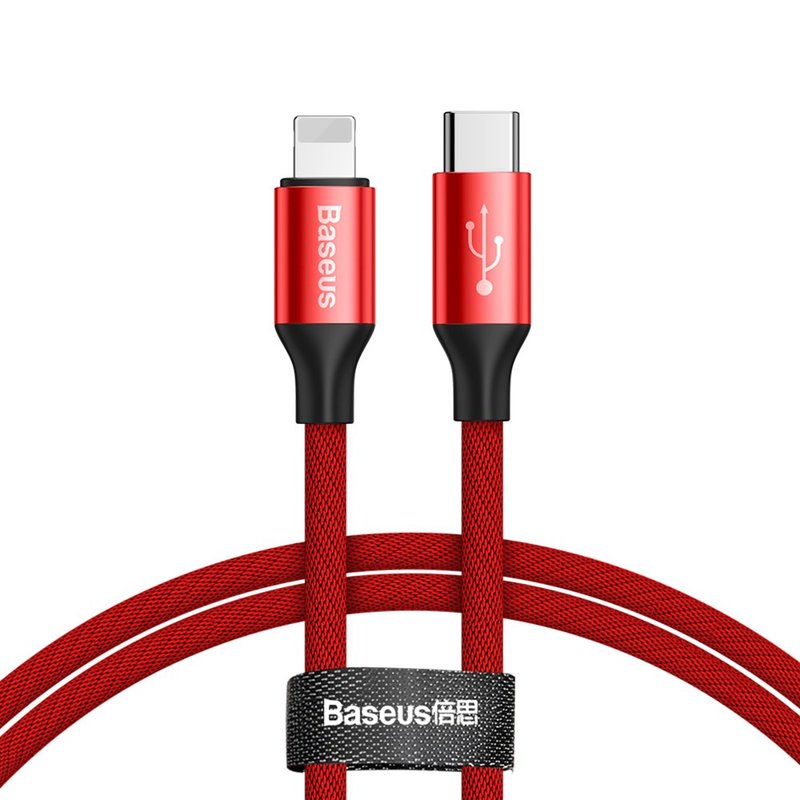 Cablu De Date Type C - Lightning Baseus Yiven Cable 1M 2.0A - Red CATLYW-C09