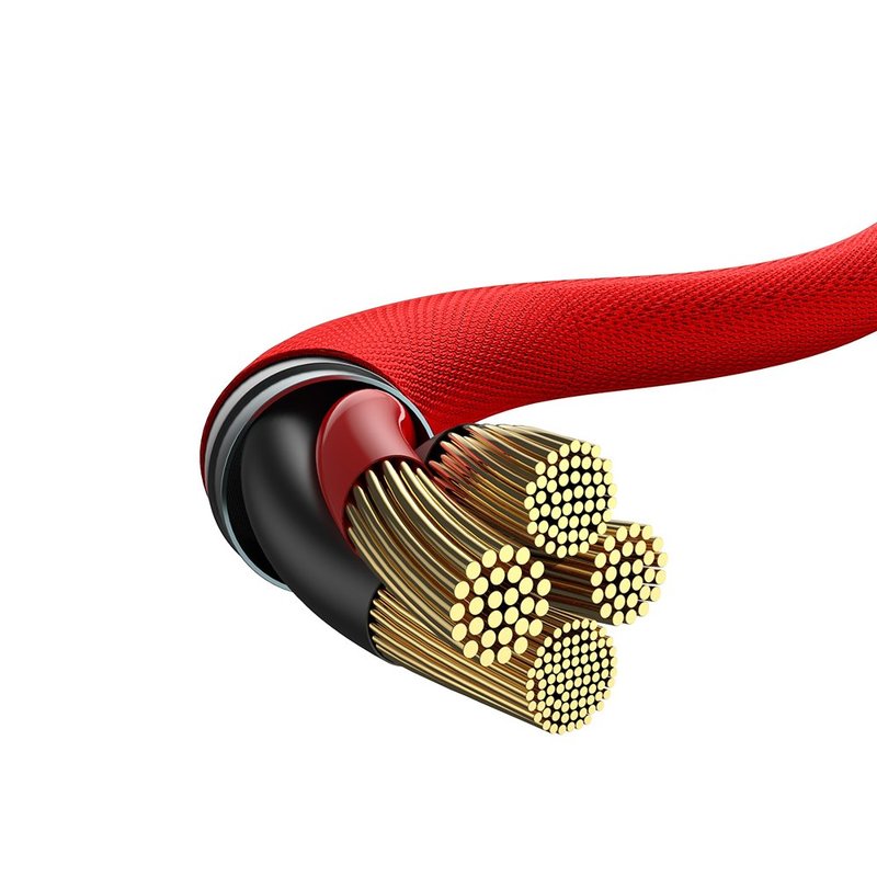 Cablu De Date Type C - Lightning Baseus Yiven Cable 1M 2.0A - Red CATLYW-C09