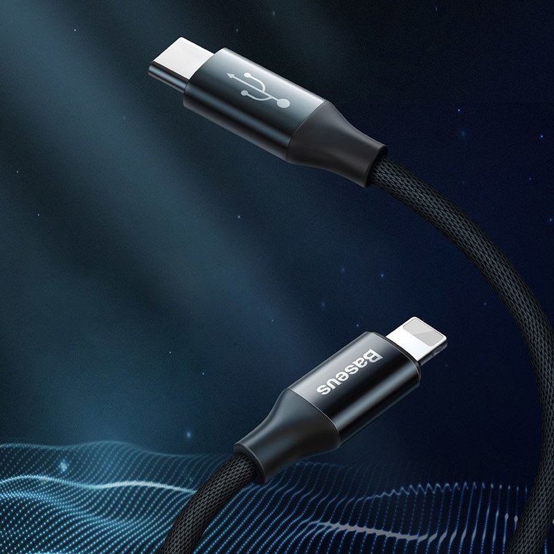 Cablu De Date Type C - Lightning Baseus Yiven Cable 1M 2.0A - Blue CATLYW-C03
