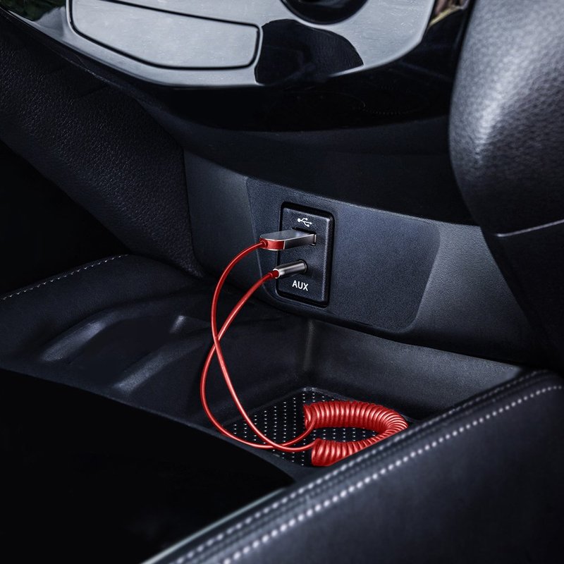 Adaptor Bluetooth 5.0, Jack, Baseus, rosu, CABA01-09 