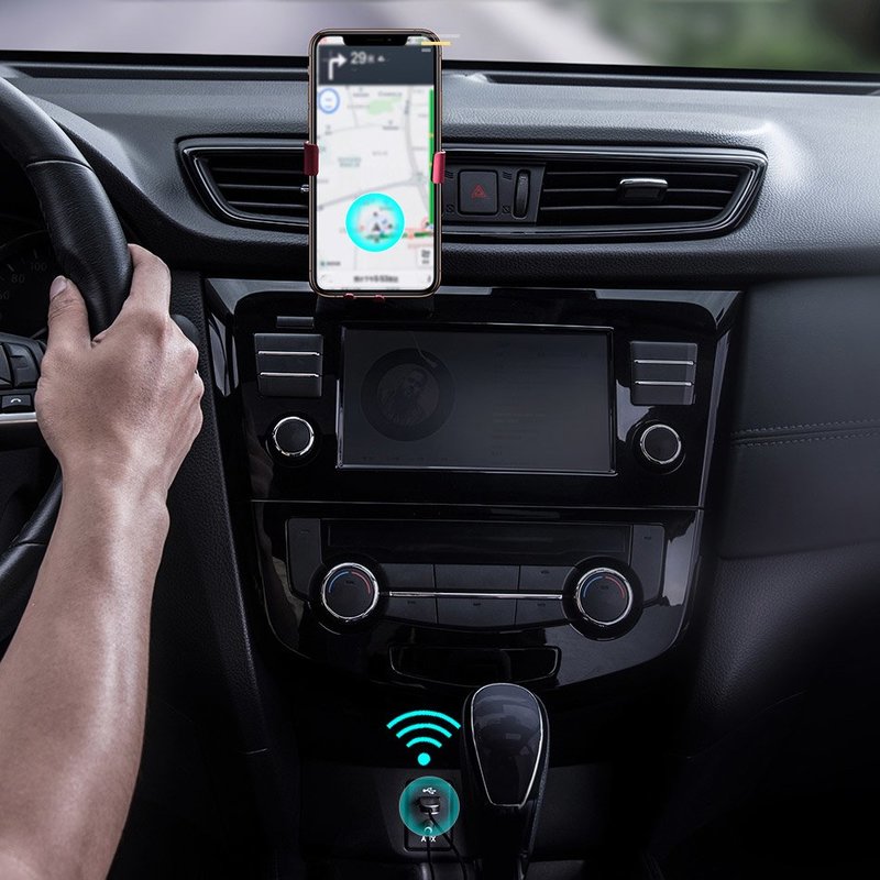 Adaptor Bluetooth 5.0, Jack, Baseus, rosu, CABA01-09 