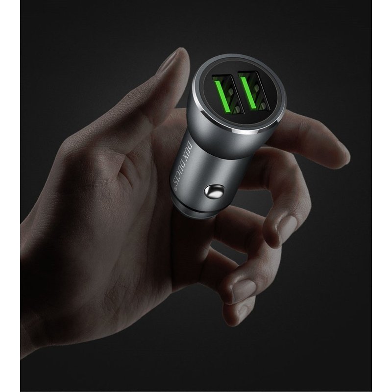 Incarcator Auto Dux Ducis CC1 2xUSB Quick Charge 3.0 36W - Black