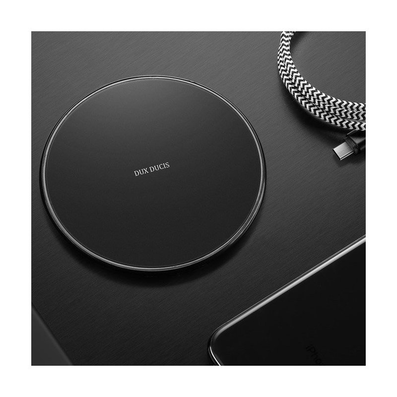 Incarcator Wireless Dux Ducis C1 5W + Cablu Micro-USB 1.5M - Negru