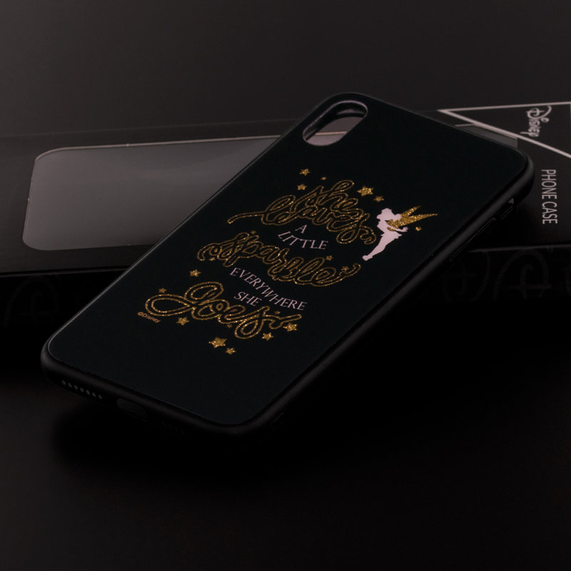 Husa iPhone XS Max Premium Glass Cu Licenta Disney - Tinker Bell