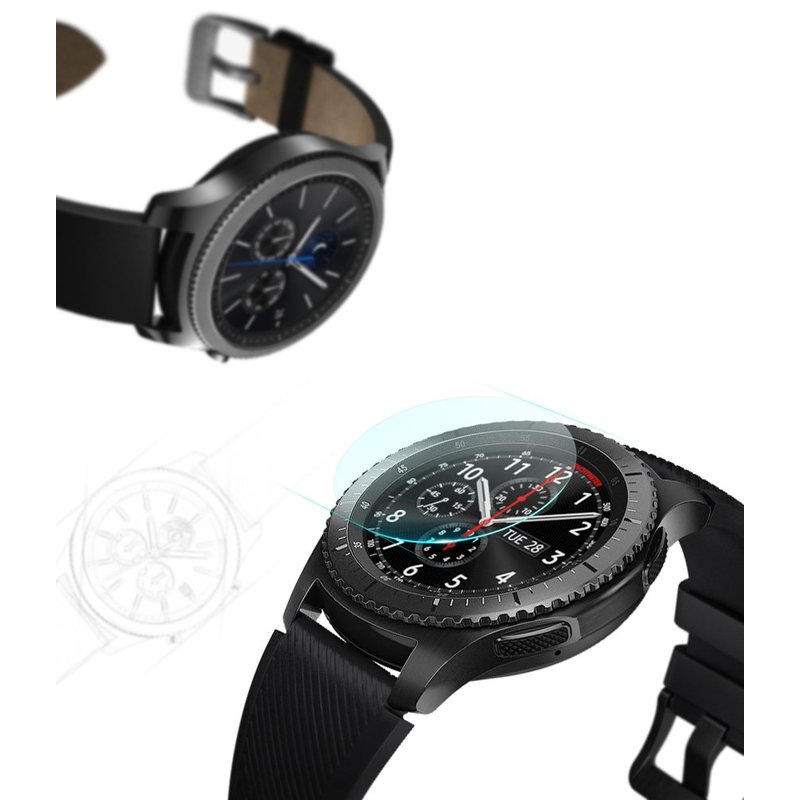 [Pachet 4x] Sticla Securizata Samsung Gear S3 Watch 46mm Ringke ID Glass - Clear
