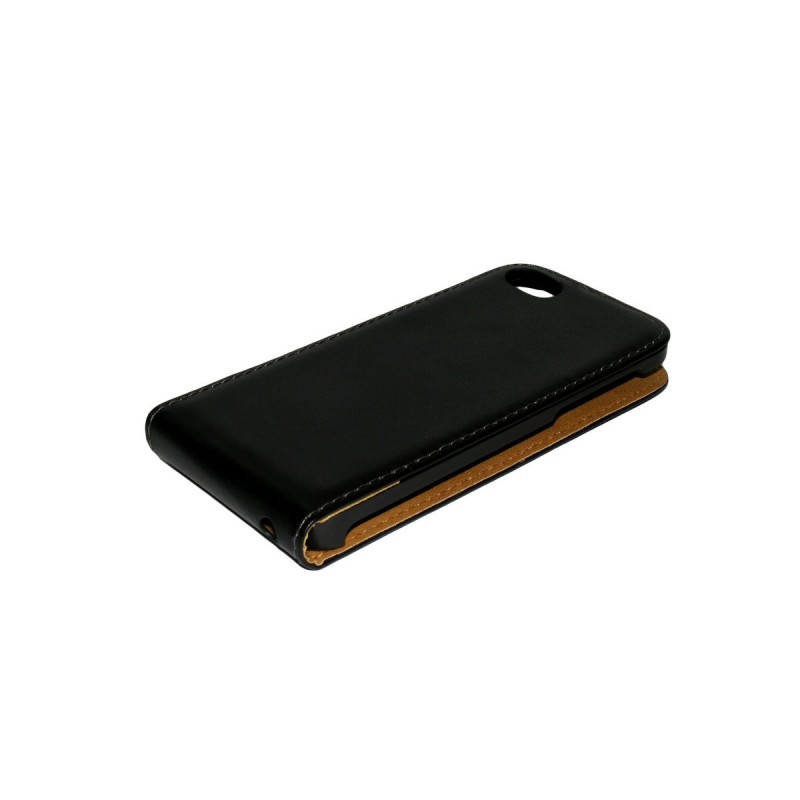Husa iPhone SE, 5, 5s Toc Flip Hard Negru
