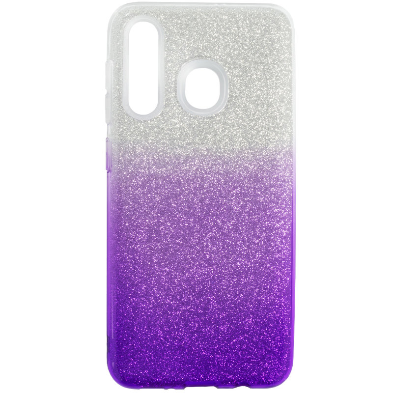Husa Samsung Galaxy A20 Gradient Color TPU Sclipici - Violet