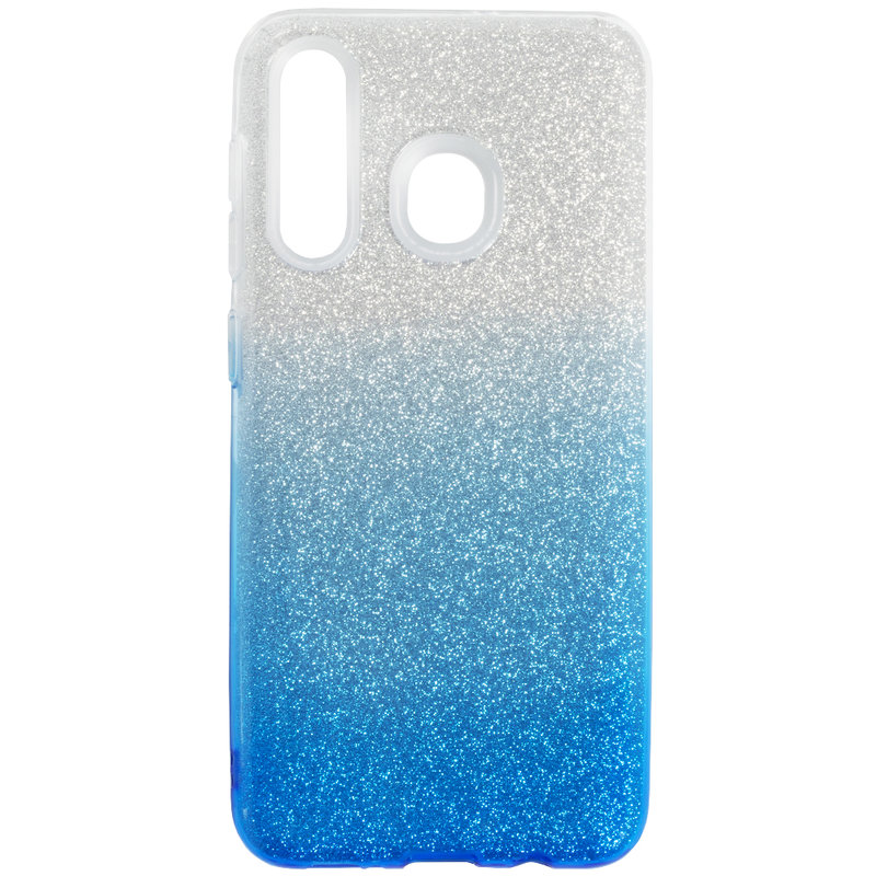 Husa Samsung Galaxy A20 Gradient Color TPU Sclipici - Albastru