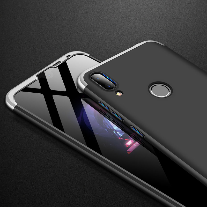 Husa Huawei Y7 2019 GKK 360 Full Cover Negru-Argintiu