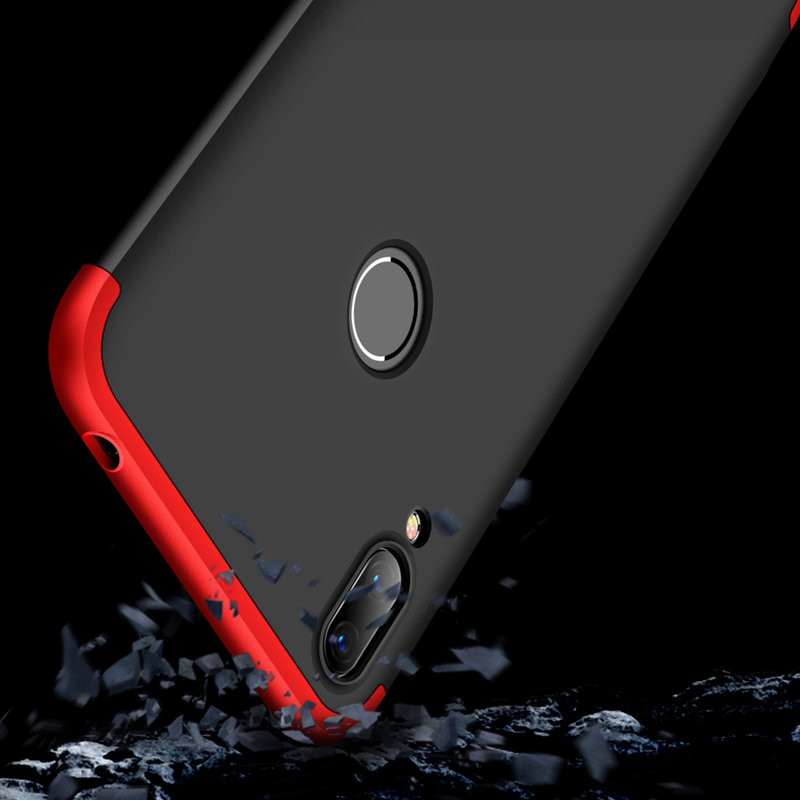 Husa Huawei Y7 2019 GKK 360 Full Cover Negru-Rosu