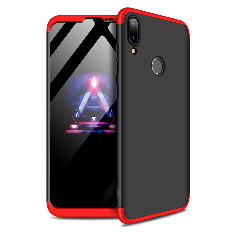 Husa Huawei Y7 2019 GKK 360 Full Cover Negru-Rosu