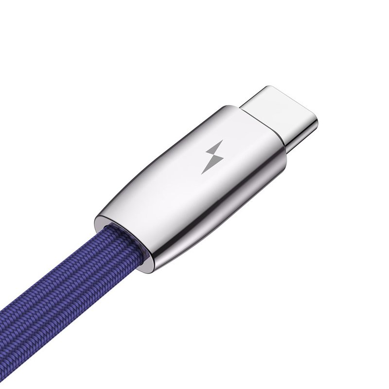 Cablu de date 1.2M 3in1 Baseus Rapid USB-C, Lightning, Micro-USB - Albastru CAMLT-FW03 Cute 