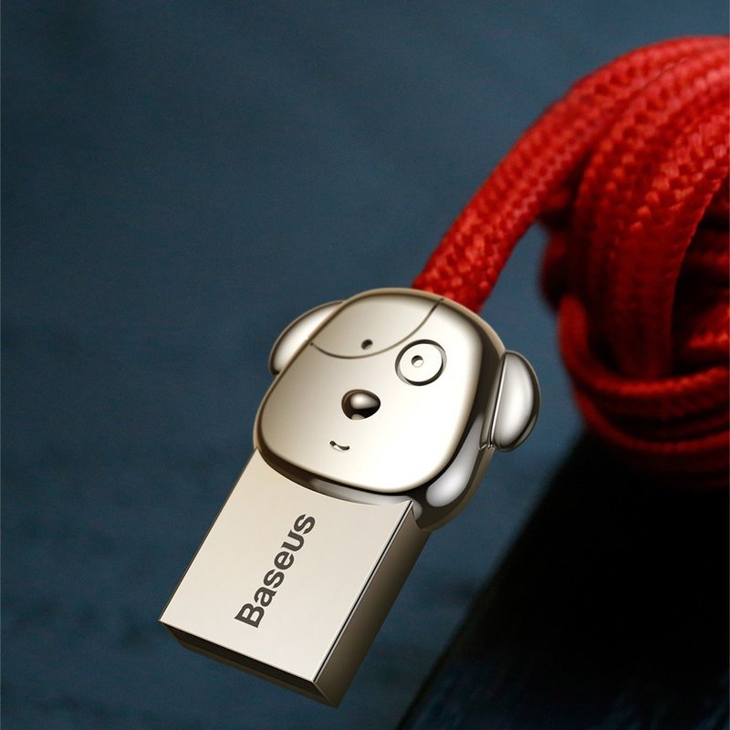 Cablu de date 1.2M 3in1 Baseus Rapid USB-C, Lightning, Micro-USB - Albastru CAMLT-FW03 Cute 