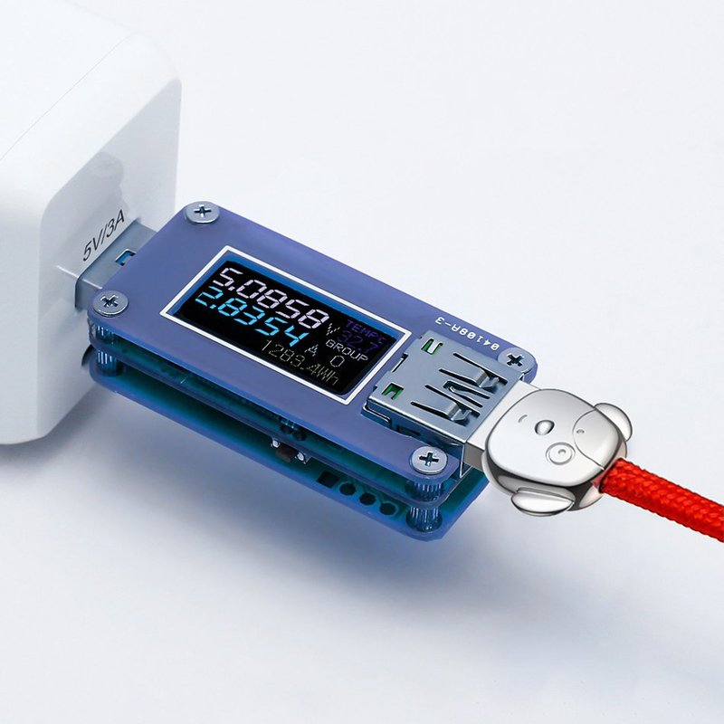 Cablu de date 1.2M 3in1 Baseus Rapid USB-C, Lightning, Micro-USB - Albastru CAMLT-FW03 Cute 