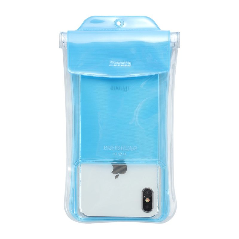 Husa Subacvatica Pentru Telefon, Waterproof Cu Inchidere Etansa Baseus IPX8 6.5'' - Blue