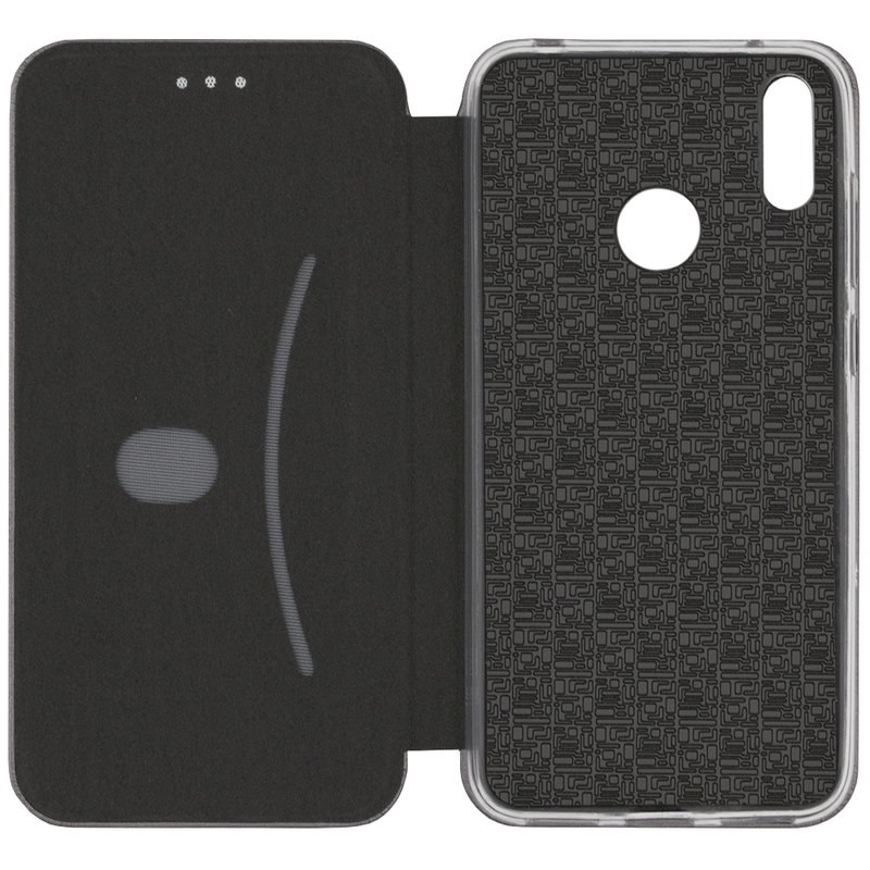 Husa Huawei Y7 2019 Flip Magnet Book Type - Grey