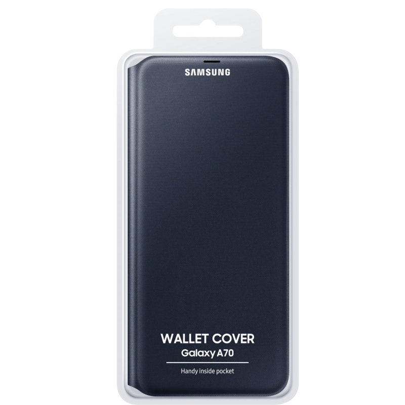 Husa Originala Samsung Galaxy A70 Flip Wallet Black