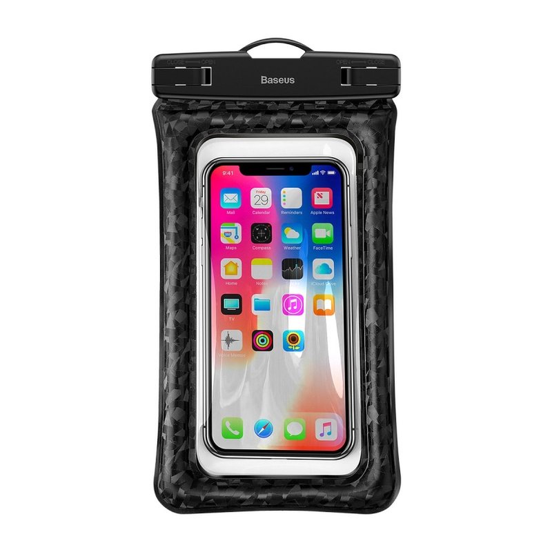 Husa Subacvatica Pentru Telefon, Waterproof Cu Inchidere Etansa Baseus Air Cushion, 6'' - Black