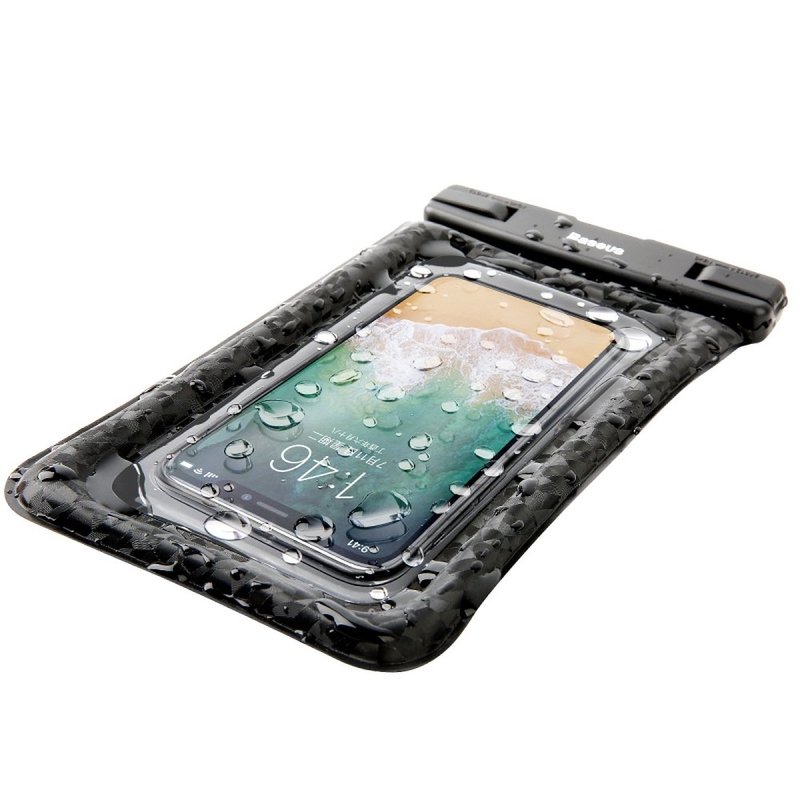 Husa Subacvatica Pentru Telefon, Waterproof Cu Inchidere Etansa Baseus Air Cushion, 6'' - Black