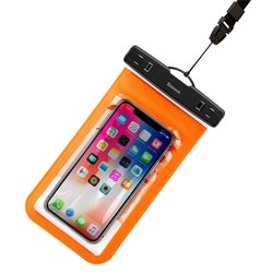 Husa Subacvatica Pentru Telefon, Waterproof Cu Inchidere Etansa Baseus Multi-functional, 6'' - Orange