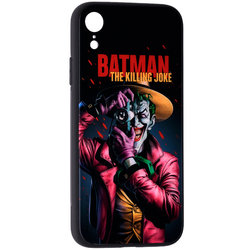 Husa iPhone XR Premium Glass Cu Licenta DC Comics - Funny Joker