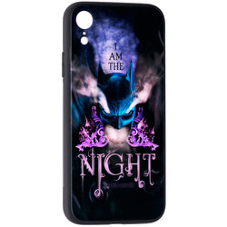 Husa iPhone XR Premium Glass Cu Licenta DC Comics - Night Knight Batman