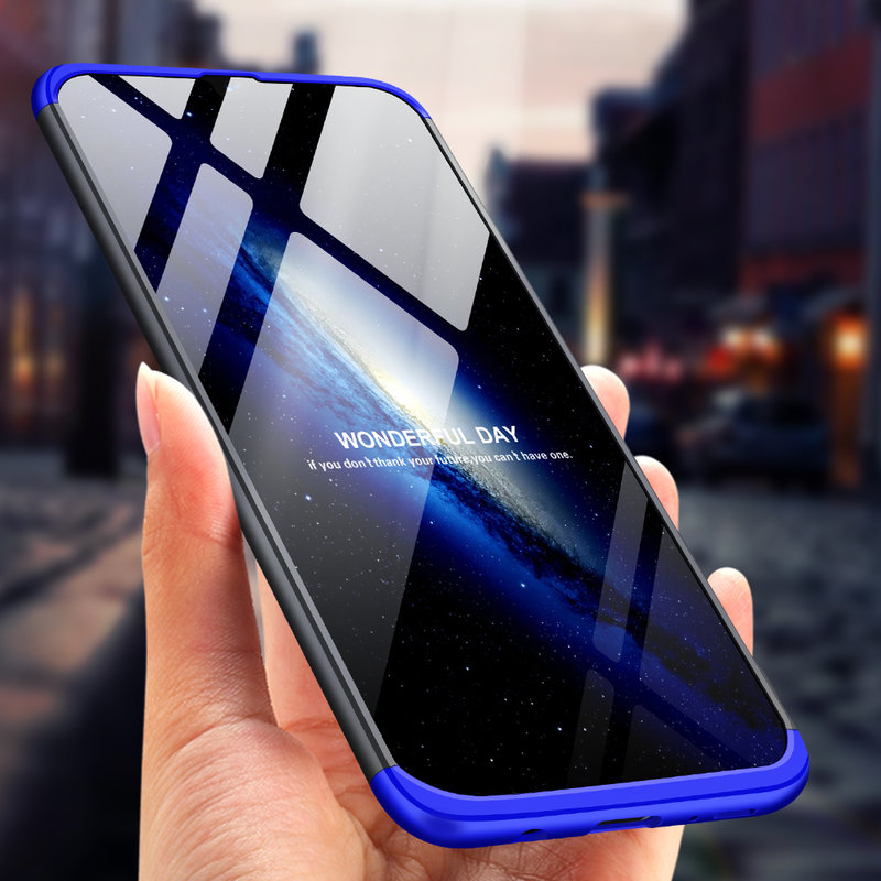 Husa Samsung Galaxy A50 GKK 360 Full Cover Negru-Albastru