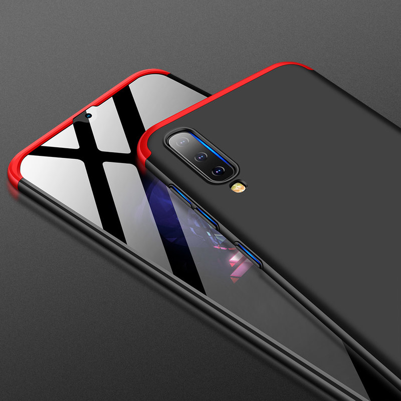 Husa Samsung Galaxy A50 GKK 360 Full Cover Negru-Rosu