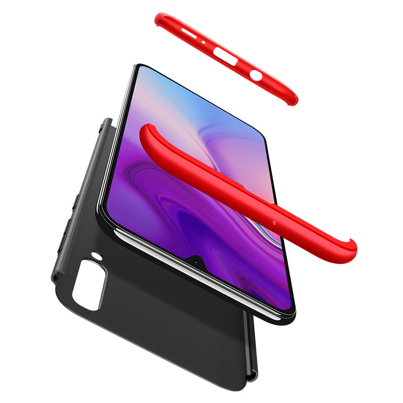 Husa Samsung Galaxy A50 GKK 360 Full Cover Negru-Rosu