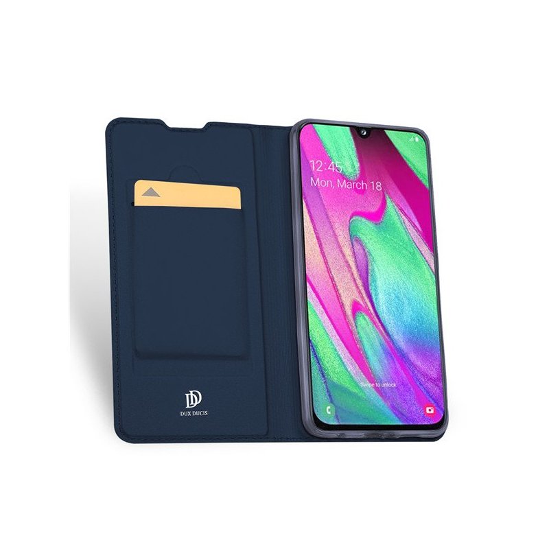 Husa Samsung Galaxy A40 Dux Ducis Flip Stand Book - Roz