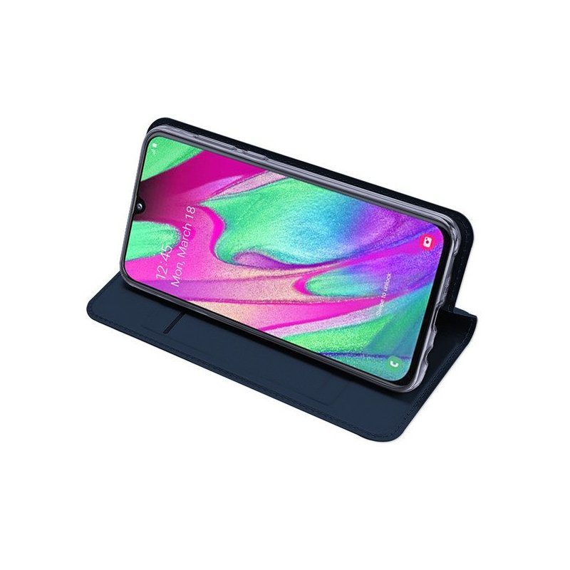 Husa Samsung Galaxy A40 Dux Ducis Flip Stand Book - Roz