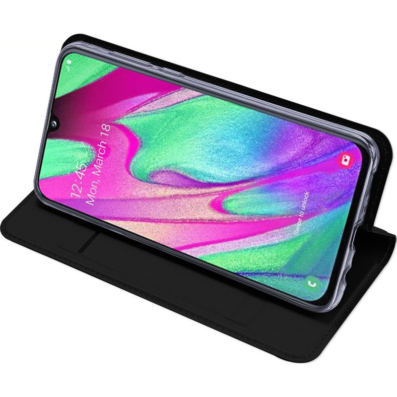 Husa Samsung Galaxy A40 Dux Ducis Flip Stand Book - Negru