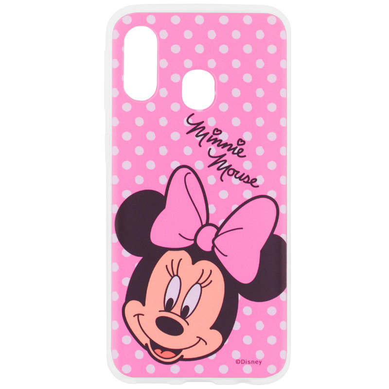 Husa Samsung Galaxy A40 Cu Licenta Disney - Pink Minnie