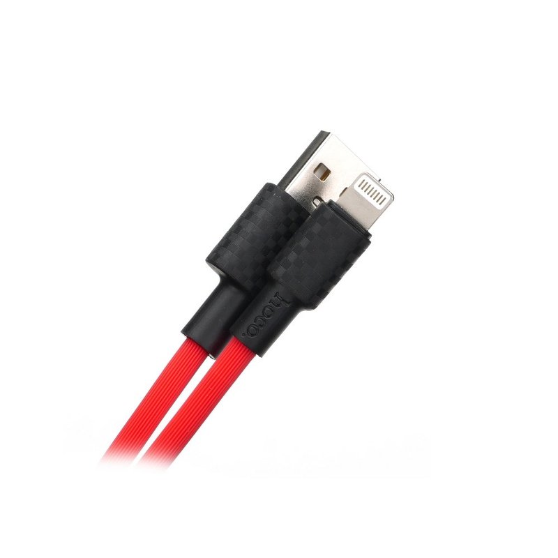 Cablu de date Hoco X29, USB la Lightning, incarcare rapida, 2A, 1m, rosu
