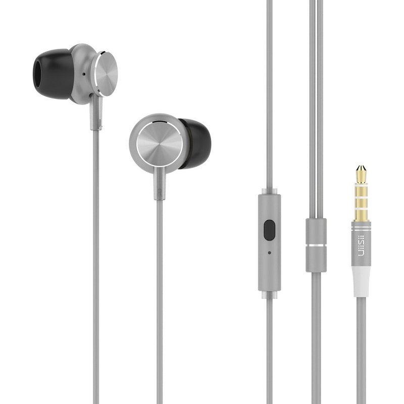 Casti In-Ear Cu Microfon UiiSii GT500 Premium Hi-Fi Sound - Argintiu