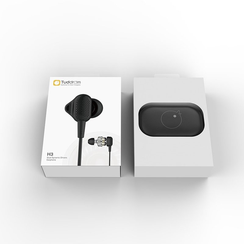 Casti In-Ear Cu Microfon UiiSii Tuddrom Dual Dynamic Drivers H3 Hi-Res - Negru