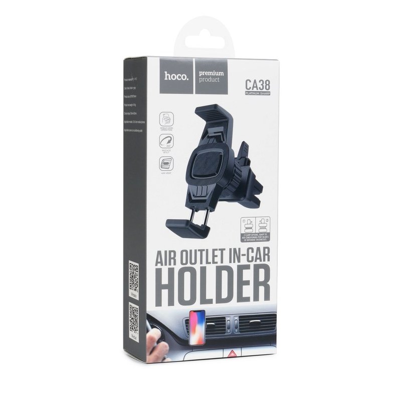 Suport Auto Pentru Telefoane Hoco CA38 Air Vent - Negru